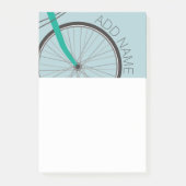 Fietswiel met aangepaste naam hipster post-it® notes (Voorkant)