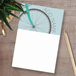 Fietswiel met aangepaste naam hipster post-it® notes