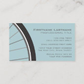 Fietswiel met aangepaste naam hipster visitekaartje (Achterkant)