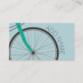 Fietswiel met aangepaste naam hipster visitekaartje (Voorkant)