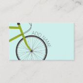 Fietswiel met aangepaste naam hipster visitekaartje (Voorkant)