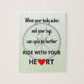 Fietswiel met fietswiel legpuzzel (Verticaal)