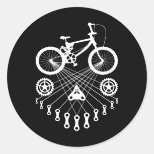 Fietswiel MTB BMX-fiets Wielrenner Fietser Fietsen Ronde Sticker