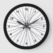 Fietswielklok met cijfers grote klok (Voorkant)