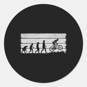 Fietswielrennen Evolutie Mountainbiken Wielrenner Ronde Sticker