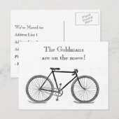  fietswijziging van adres aankondigingskaart (Voorkant / Achterkant)