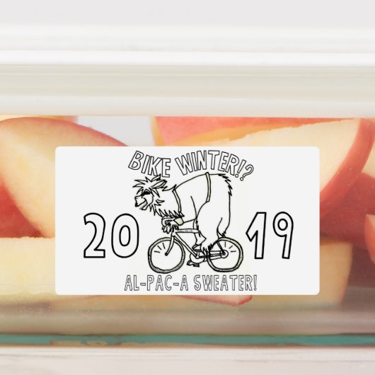 Fietswinter 2019 Alpaca Sweater Sticker (Aangebracht)