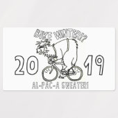 Fietswinter 2019 Alpaca Sweater Sticker (Design 1)