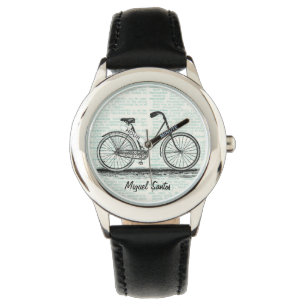  Fietswoordenboek Pagina Kunst Gepersonaliseerd Horloge