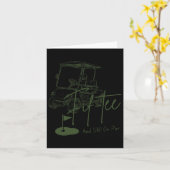 FIF-t-shirt nog steeds op par 50e verjaardag Golfe Kaart (Gele Bloem)