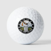 Fif-t-shirt & Still on Par Gepersonaliseerde 50e v Golfballen (Voorkant)