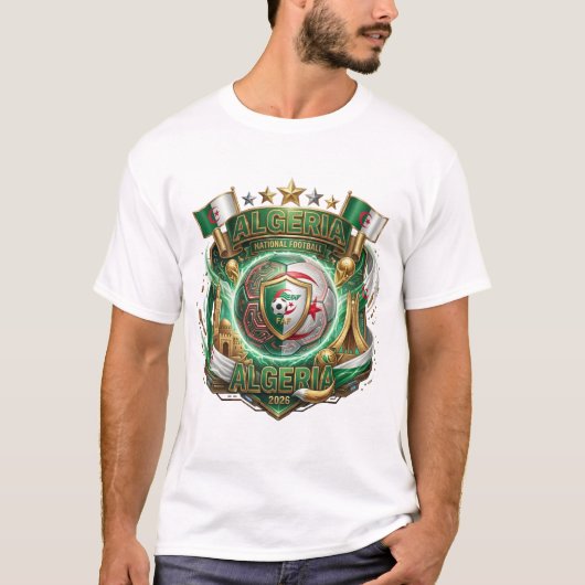 FIFA Wereldbeker 2026 - Algerije T-shirt (Voorkant)