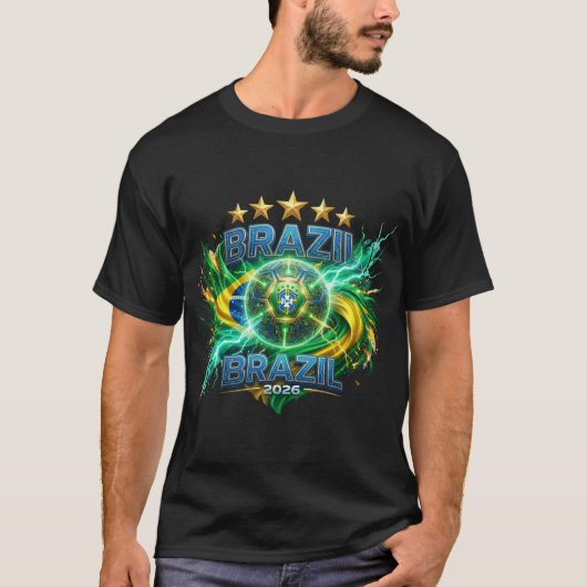 FIFA Wereldbeker 2026 - Brazilië T-shirt (Voorkant)