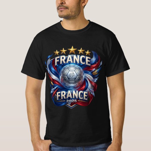 FIFA Wereldbeker 2026 - Frankrijk T-shirt (Voorkant)