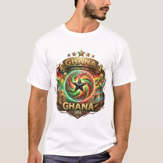 FIFA Wereldbeker 2026 - Ghana T-shirt (Voorkant)