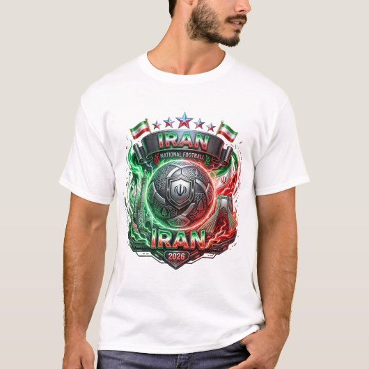 FIFA Wereldbeker 2026 - Iran T-shirt (Voorkant)