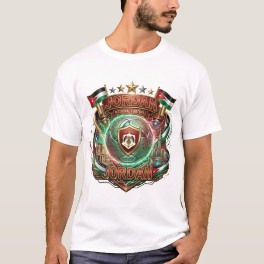 FIFA Wereldbeker 2026 - Jordanië T-shirt (Voorkant)