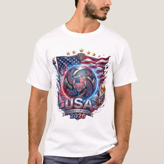 FIFA Wereldbeker 2026 - VS T-shirt (Voorkant)