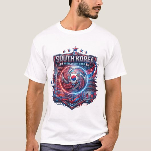 FIFA Wereldbeker 2026 - Zuid-Korea T-shirt (Voorkant)