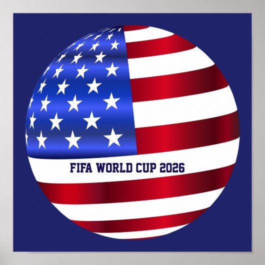 FIFA Wereldkampioenschap VS Vlag Poster (Voorkant)