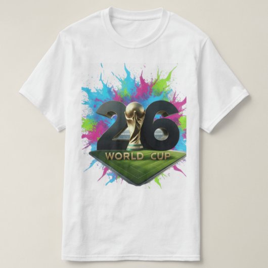 FIFA World Cup 2026 Logo Concept: The Vibrant Path T-shirt (Design voorkant)
