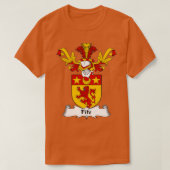 Fife bekleding van de gezinscrest van de wapenindu t-shirt (Design voorkant)