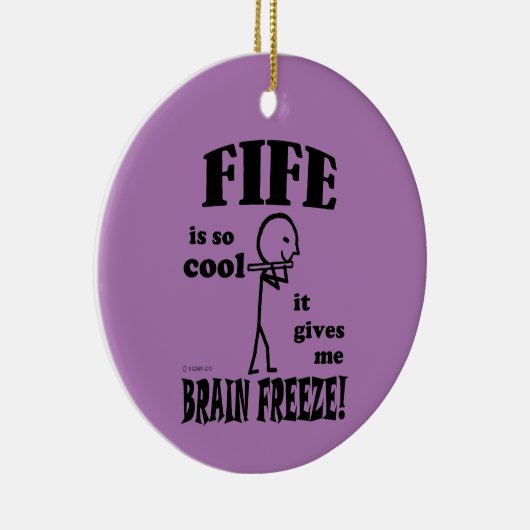 Fife, Brain Freeze keramisch siermiddel Keramisch Ornament (Rechts)