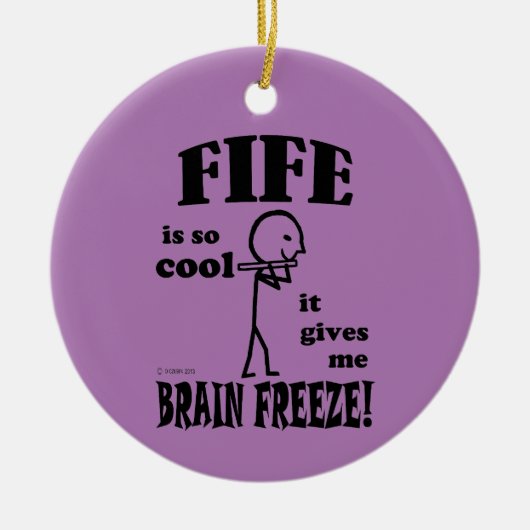 Fife, Brain Freeze keramisch siermiddel Keramisch Ornament (Voorkant)