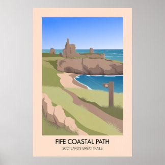 Fife Coastal Path Scotlands Great Trails Poster