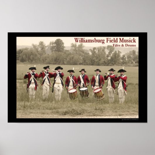 Fife & drum in Berkeley Plantation Poster (Voorkant)