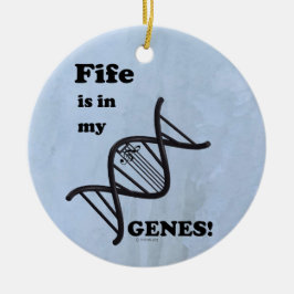 Fife is in mijn genen keramische sierbloem keramisch ornament