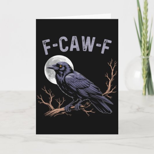 Fife Leven Kraai Grappig Sarcasisch Fcawf Kaart (Voorkant)