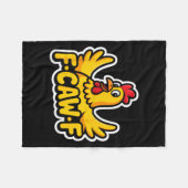 Fife Life Funny Sarcastic Chicken Fcawf Fleece Deken (Voorkant (Horizontaal))