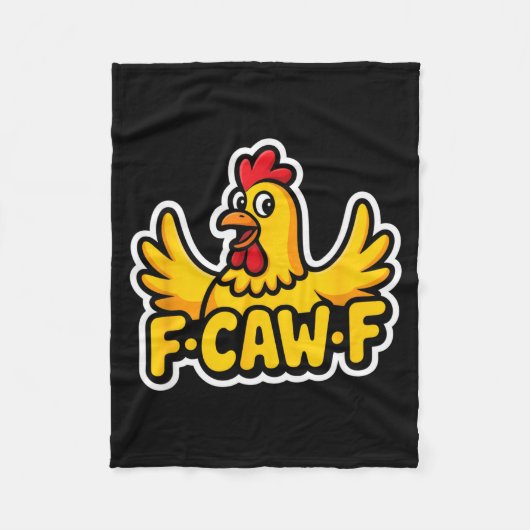 Fife Life Funny Sarcastic Chicken Fcawf Fleece Deken (Voorkant)