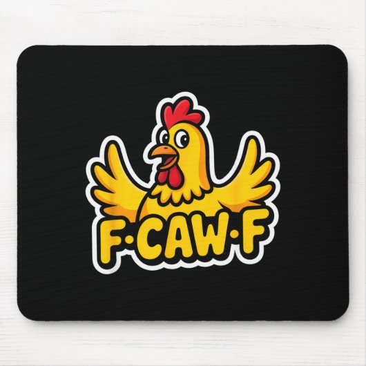 Fife Life Funny Sarcastic Chicken Fcawf Muismat (Voorkant)