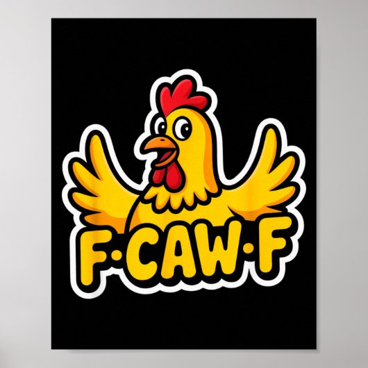 Fife Life Funny Sarcastic Chicken Fcawf  Poster (Voorkant)