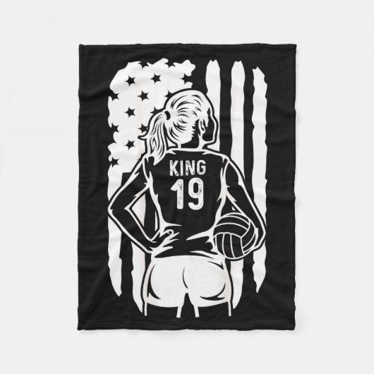 Fife Life High School Volleyball King 19  Fleece Deken (Voorkant)