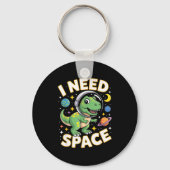 Fife Life I Need Space T-rex Astronaut Outterspace Sleutelhanger (Voorkant)