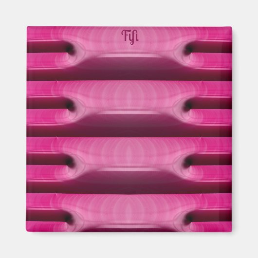 FIFI ~ BON BONS ~ Abstract patroon ~ ROZE ~ Magneet (Voorkant)