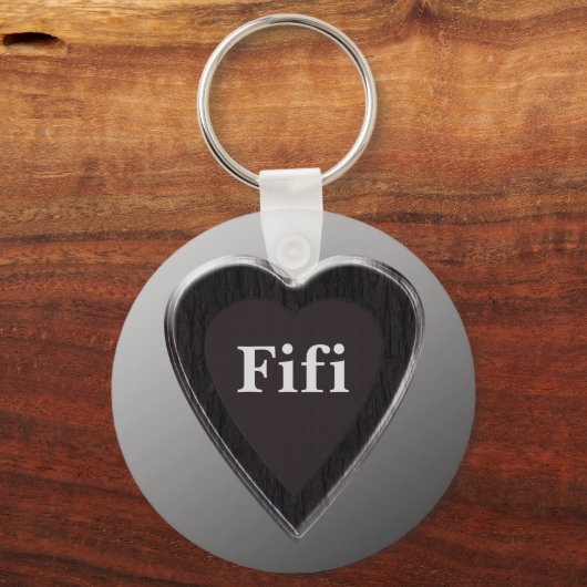Fifi Heart Keychain door 369MyName (Voorkant)
