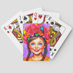 FIFI ~ PAASMOTORKAP ~ Schattigee Meisjesvogels ~ Pokerkaarten