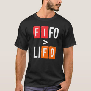 Fifo Lifo Wiskunde Accountant Financiën Cpa Boekho T-shirt