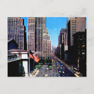 Fifth Avenue aan de Vintage van New York Briefkaart
