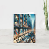 Fifth Avenue Holiday Kaart. Christmas. Feestdagen Kaart (Voorkant)