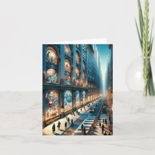 Fifth Avenue Holiday Kaart. Christmas. Feestdagen Kaart (Voorkant)