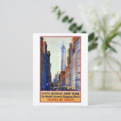  Fifth Avenue, New York Shopping Poster Briefkaart (Staand voorkant)
