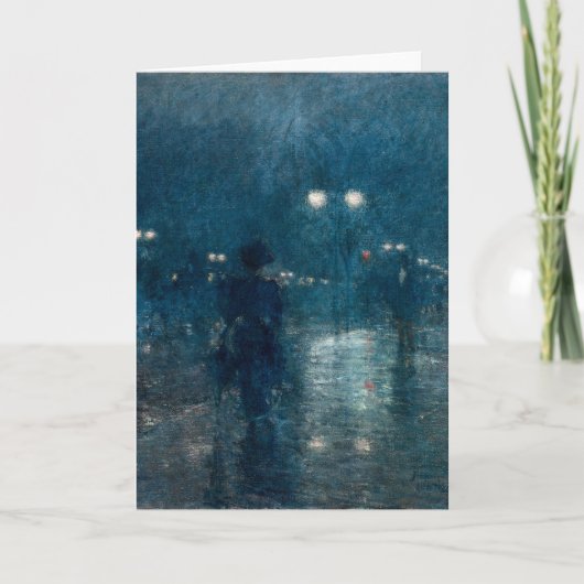 Fifth Avenue Nocturne | Childe Hassam Kaart (Voorkant)