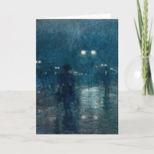 Fifth Avenue Nocturne   Childe Hassam Kaart