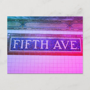  Fifth Avenue Sign - Manhattan, NYC Briefkaart