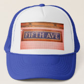 Fifth Avenue Sign - Manhattan, NYC Trucker Pet (Voorkant)